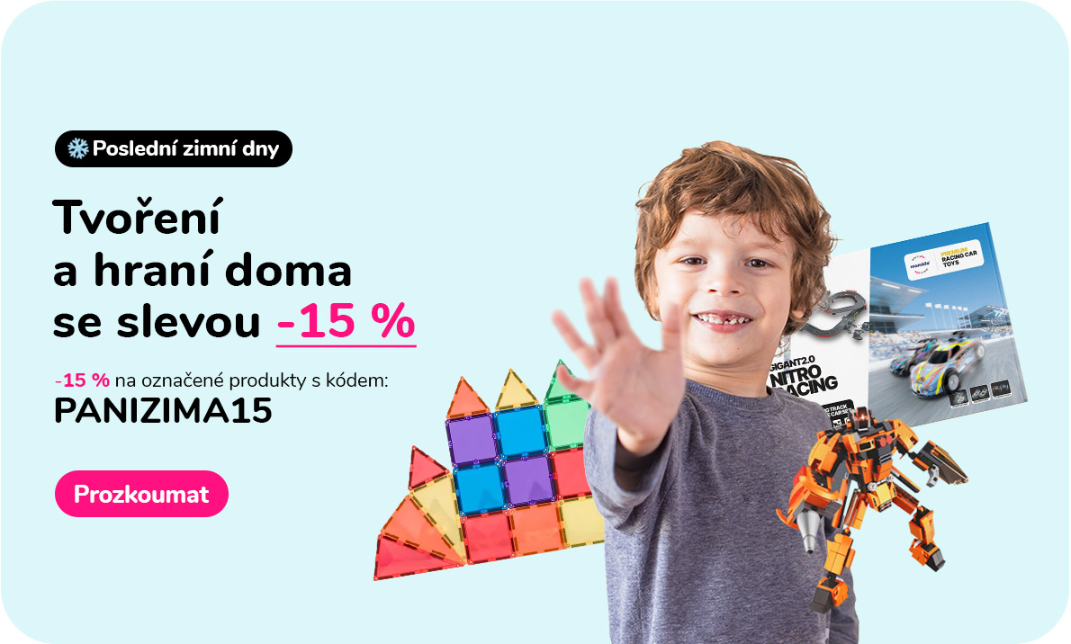 Tvoření a hraní doma se slevou -15 %