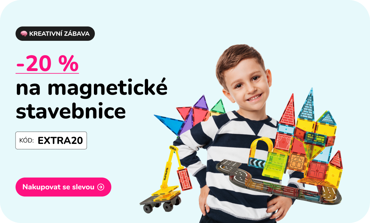 Magnetické stavebnice se slevou 20 %
