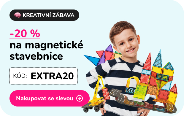 -20 % na magnetické stavebnice