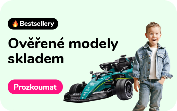 Ověřené modely dětských autíček skladem