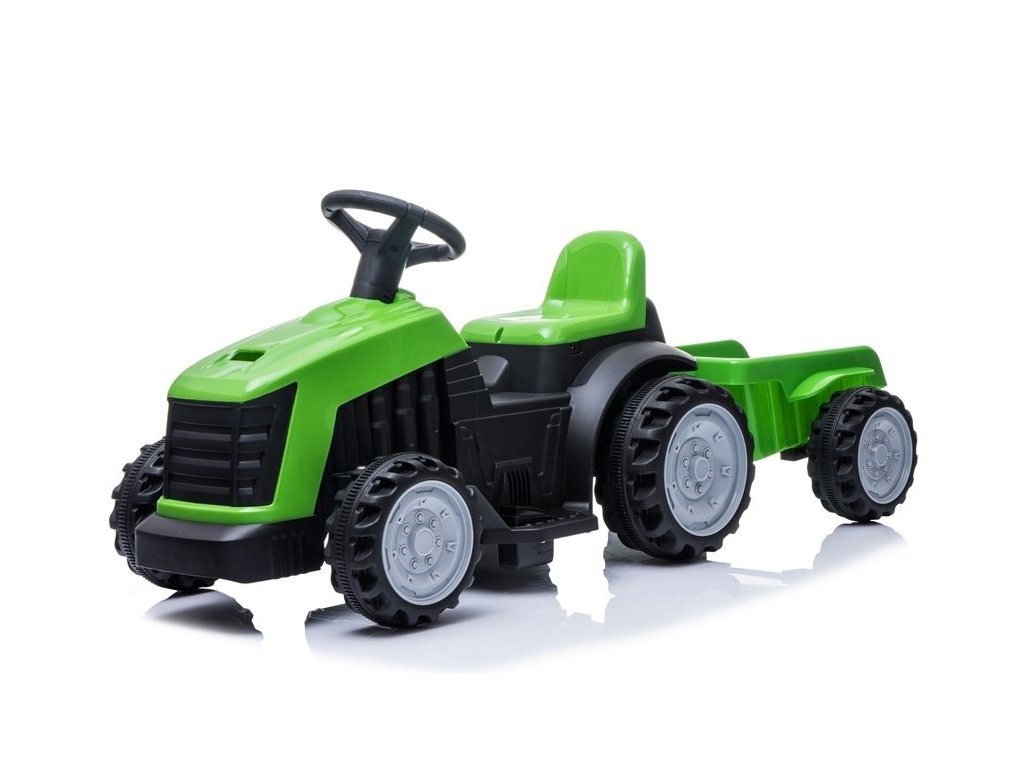 mamido dětský elektrický traktor zelený (4)