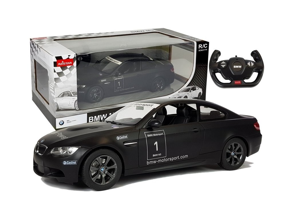 Auto na dálkové ovládání R/C BMW M3 1:14 černé | Mamido Toys