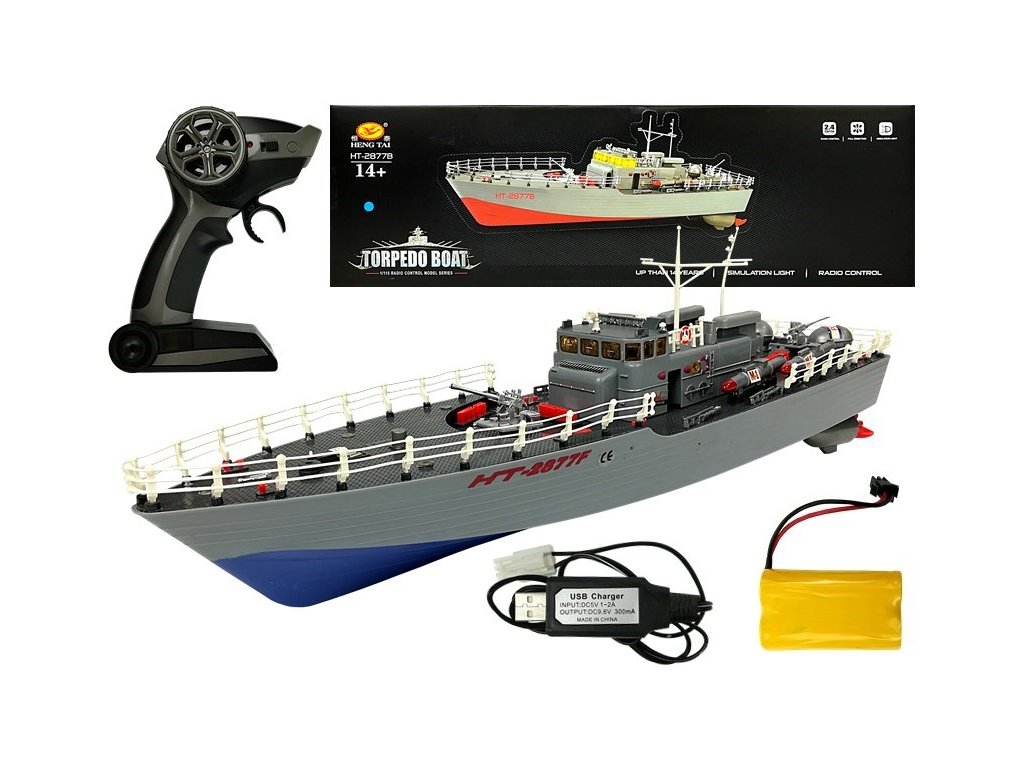 loď na dálkové ovládání torpedo boat (2)