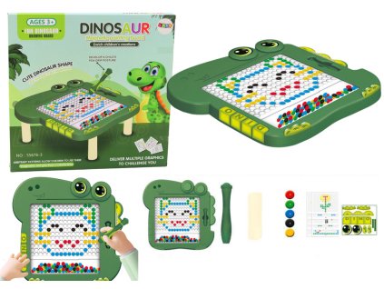 Magnetická vzdělávací tabule Dino zelená