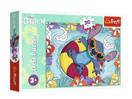 Puzzle Lilo a Stitch na dovolené 30 dílků Trefl