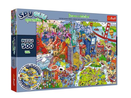 Puzzle Spy Guy Najdi rozdíly USA 500 dílků Trefl