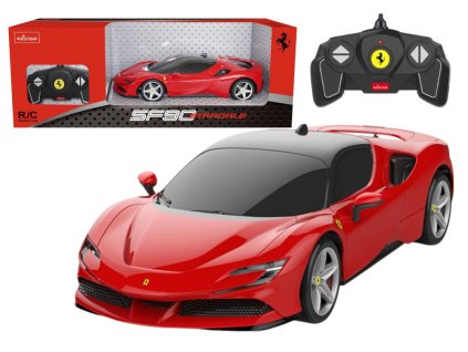 Auto na dálkové ovládání R/C Ferrari SF90 Stradale 1:18 Rastar červené
