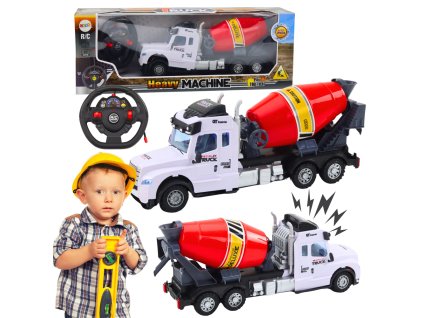 Stavební autíčko míchačka na dálkové ovládání RC s efekty