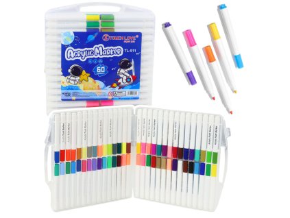 pol pl Zestaw Pisakow Markerow Akrelowych W Organizerze 60szt 21531 1