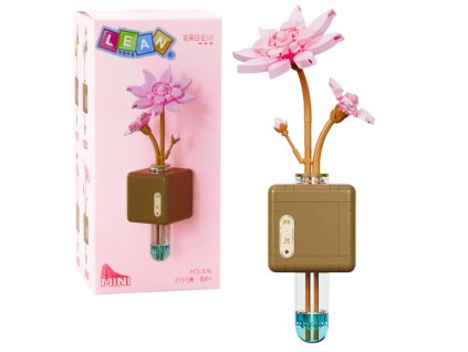 pol pl Klocki Konstrukcyjne Kwiat Lotosu Rozowy W Fiolce 376 el 26698 1