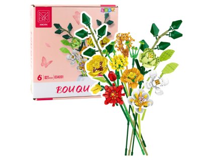 pol pl Klocki Konstrukcyjne Dekoracyjny Bukiet Kwiaty Kolorowe 827 el 23709 1