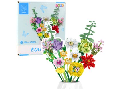 pol pl Klocki Konstrukcyjne Dekoracyjny Bukiet Kwiaty Kolorowe 854 el 23711 1