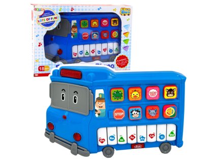 pol pm Pianinko Elektryczne Edukacyjne Dla Malucha Autobus Niebieski 23718 1