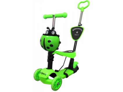 40284 13 detska trikolova kolobezka r sport 5v1 zelena 2
