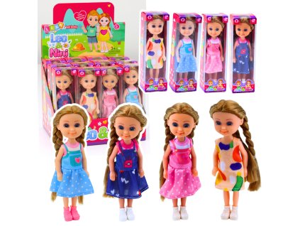 pol pl Mini Laleczka Z Dlugimi Wlosami W Sukience 15cm Mix 24510 1