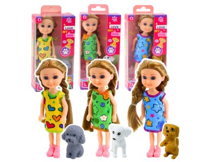 pol pl Zestaw Mini Laleczka W Sukience Z Pieskiem 14 5cm Mix 24511 1