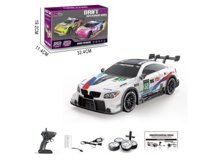 Auto na dálkové ovládání RC Drift Auto 116 4WD 2.4GHz bílé1