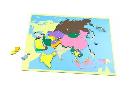 235092 puzzle mapa asie bez rameku