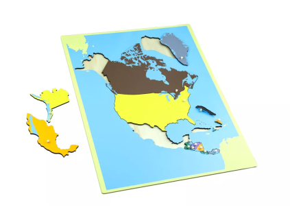 235128 puzzle mapa severni amerika bez rameku