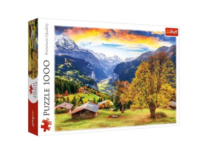 pol pl Puzzle 1000 Malownicza alpejska wioska Trefl 10775 26890 1