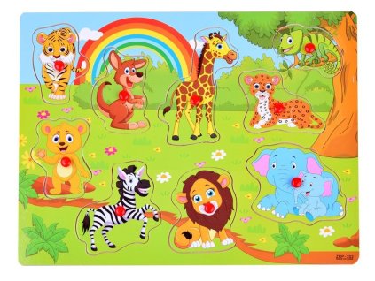 pol pl Puzzle drewniane zwierzatka ZOO ukladanka ZA2802 14315 1