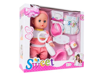 Panenka Lala Baby s doplňky růžová
