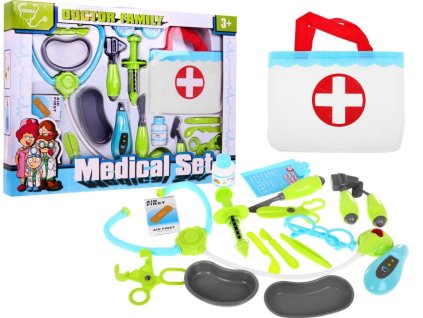 Lékařský set taška mladého doktora
