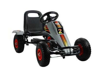 pol pl Gokart Srebrny Race Pompowane Kola Na Pedaly 3834 2