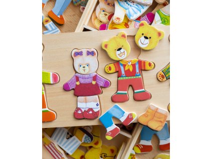 Oblékací puzzle Medvědí rodinka