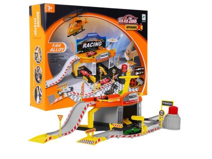 Dvoupodlažní závodní box formule 1
