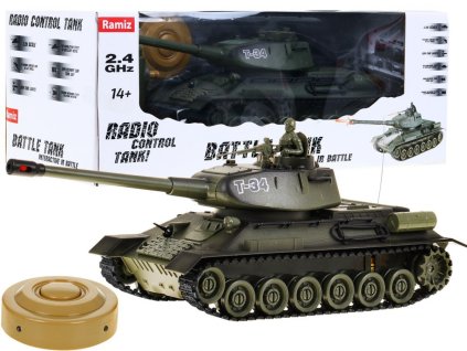 Velký tank T34 versus Bunkr 2V1