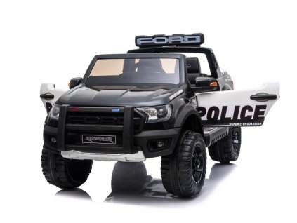 Dětské elektrické autíčko Ford Raptor policie černé