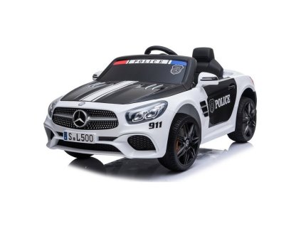 Dětské elektrické autíčko Mercedes SL500 policie bílé