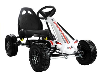 pol pl Gokart Bialo Czarny Monster Na Pedaly Pompowane Kola 3836 2
