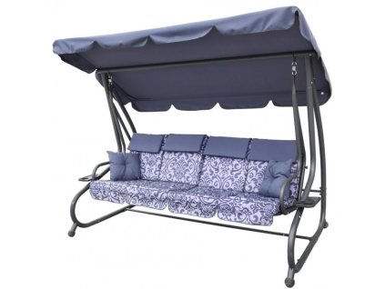 159731 mamido velka zahradni houpacka 2v1 seda s motivem 1