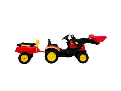 pol pl Traktor Herman z Przyczepa i Lyzka czerwony165 cm 5227 4