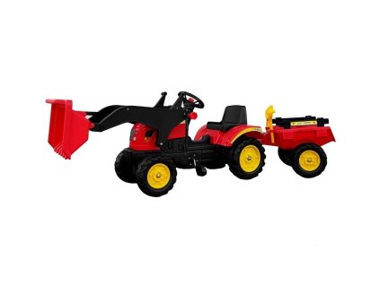 pol pl Traktor Herman z Przyczepa i Lyzka czerwony165 cm 5227 2