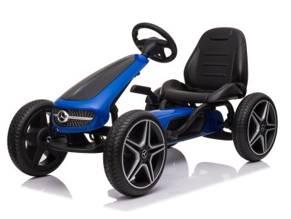 Dětská šlapací motokára Mercedes XMX610 modrá2
