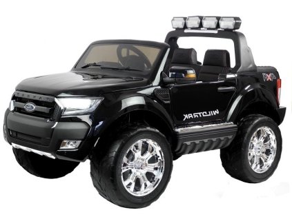 mamido Dětské elektrické autíčko Ford Ranger Wildtrak 2020 4x4 LCD lakované černé