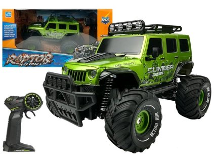 Auto na dálkové ovládání Jeep Raptor zelené