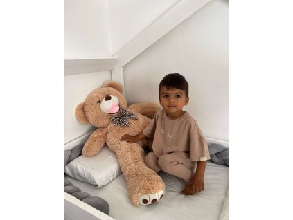 Velký plyšový medvěd Amigo béžový 90 cm