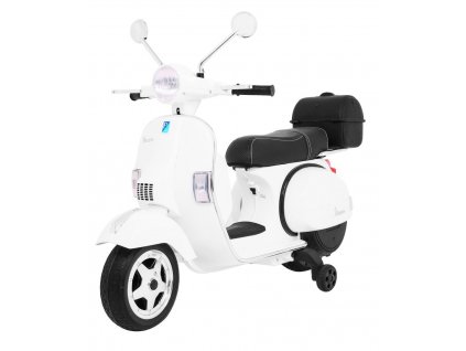 Dětský elektrický skútr Vespa bílý