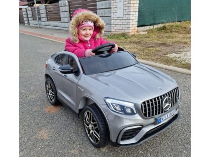 Dětské elektrické autíčko Mercedes Benz QLS 4x4 lakované stříbrné