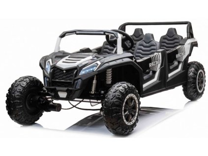 Elektrické autíčko Buggy UTV čtyřmístné 24 V nafukovací kola bílé01