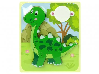 dřevěné puzzle dinosaurus1