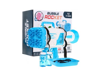 Dětská pistole na tvoření bublin modrá09