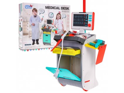 Dětský lékařský vozík EKG a RTG s příslušenstvím07