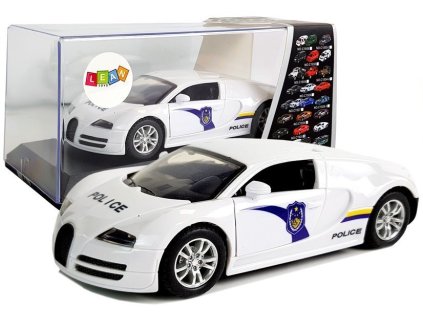 Policejní sportovní vůz Bugati Veyron se zvukovými efekty a světly bíle1