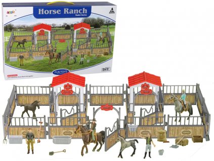 DIY Sada na Složení Ranch Farma Koně Jízda na Koni1
