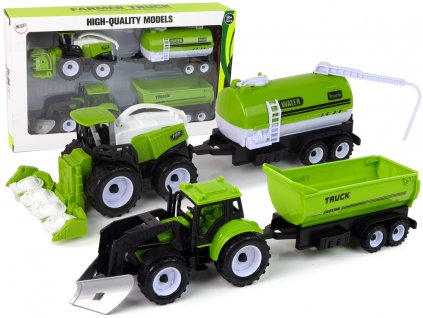 Sada zemědělských vozidel Traktory Cisterny Přívěs1